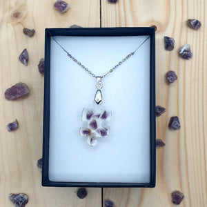 Pendentif Fluorite violette Puzzle